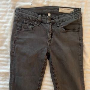 Rag & Bone gray skinny jeans